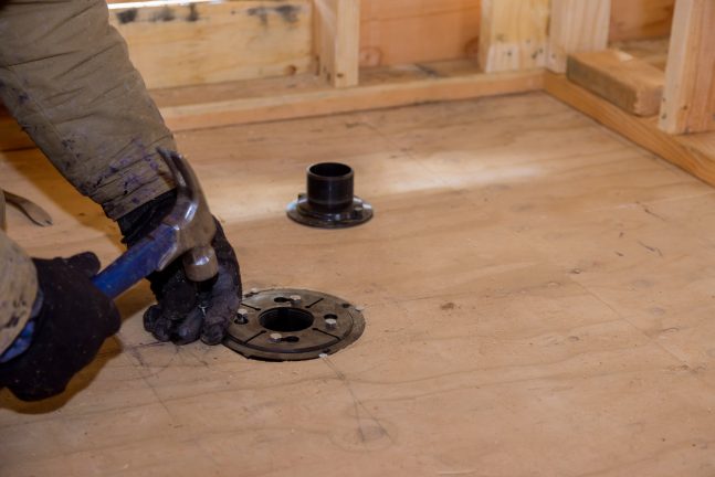 防水地板基座施工